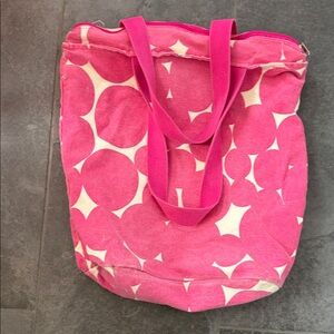 Vibrant Pink Patterned Tote Bag